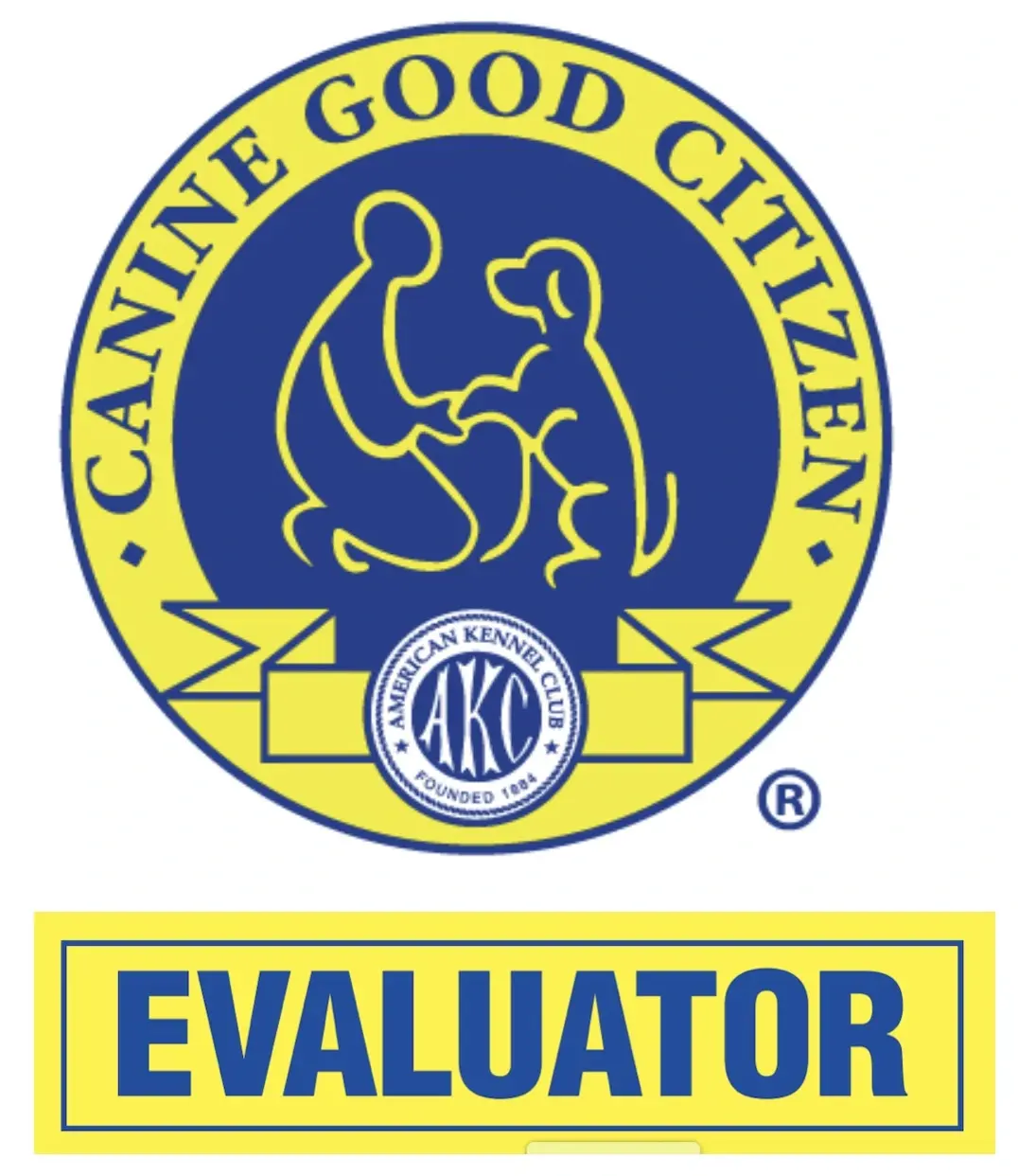 CGC Eval logo - white AKC